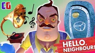 Hello Neighbor НОВЫЕ СЕКРЕТЫ ПРИВЕТ СОСЕД Замороженный глобус гитара и граммофон Прохождение АКТ 3