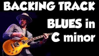 BLUES IN Cm Guitar BACKING TRACK Jam in cm