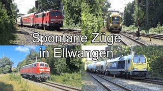 Spontane Züge in Ellwangen || #trainspotting