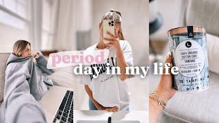 period day in my life | period tips, how to feel clean, relaxing night routine 