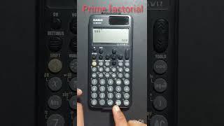 how to do prime factorial on casio fx991cw | casio fx 991cw calculator tricks #casio #math