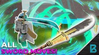 ALL SWORD MOVES! | RO-PIECE | ROBLOX