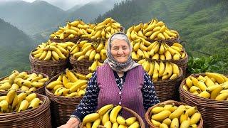 Grandma Ulduz's Secrets: Making Fresh and Organic Banana Jam for Winter!