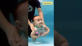 They Teach Babies How To Swim #362 #shorts #abdibateno