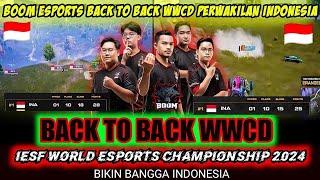 BOOM ESPORTS BACK TO BACK WWCD PERWAKILAN INDONESIA IESF WORLD ESPORTS CHAMPIONSHIP 2024 DAY 3