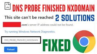 How To Fix DNS PROBE FINISHED NXDOMAIN | Fix dns_probe_finished_nxdomain in chrome (Quick Way)