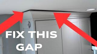 Fixing Gap in Cabinet Crown - DIY