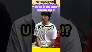 The way jin gave proper explain to jk .  #jinkook #jinkookmoments #jinkookfunnymoments