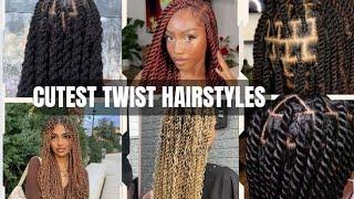 50+ Hottest Twist Hairstyles for Elegant Ladies/ Twist Hairstyles for Protective Hair