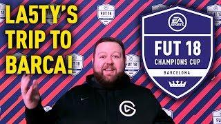 DHTEKKZ IS UNREAL!!  LA5TY'S BARCELONA VLOG! FIFA 18 CHAMPIONS CUP!