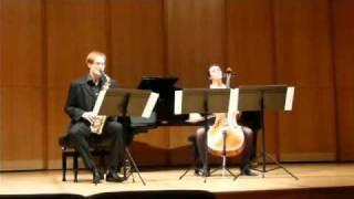 Carl-Emmanuel Fisbach — Sonata for Alto Saxophone and Cello, I, Edison Denisov
