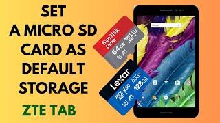 How to Set a Micro SD Card as Default Storage in Android Tablet | Android devices