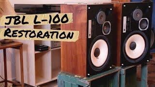 Cosmetic restoration of vintage JBL L-100 Century speaker