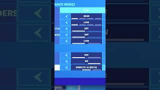 Use THIS Setting To GET MAX FPS In Fortnite Chapter 3 Season 2! #shorts