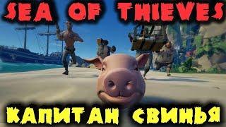 Свинья капитан Галеона - Sea of Thieves Пираты в шоке