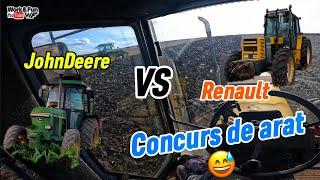 Fac echipă cu JohnDeere ul la arat  Tocăm niște tulei #agriculture