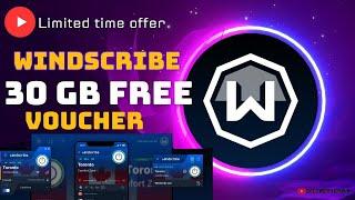 Windscribe VPN Subscription 2023 || Enjoy 30GB/month Just Use This Voucher Code | Limited time offer