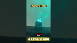 CABEZA MÓVIL PRO DJ PL615HB 6 Leds de 15w 4 en 1  #cabezamovil #prodj #luzled #dmx #iluminacion