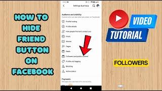 How To Hide Add Friend Button On Facebook For Mobile (Step By Step Guide)