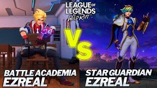 Battle Academia VS Star Guardian Ezreal ( Skins Comparison ) - Wild Rift