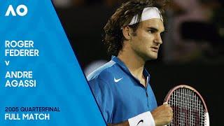 Roger Federer v Andre Agassi Full Match | Australian Open 2005 Quarterfinal