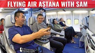 Review: AIR ASTANA Boeing 757 Business Class with SAM CHUI to Almaty