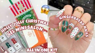 MODELONES CHRISTMAS GEL MINI SALON KIT | BEGINNER FRIENDLY HOLIDAY NAIL ART & GEL X NAILS