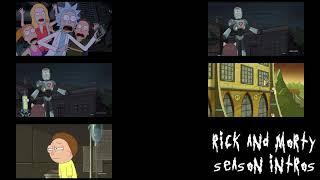 Rick and Morty | Intro Comparison | Season 1-4