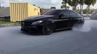 C63 AMG W205 Coupe Burnout