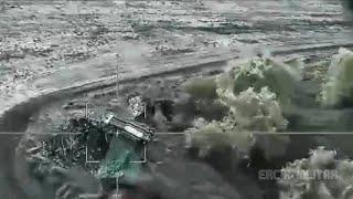 Buk-M1 ucraniano destruido quirúrgicamente por un dron kamikaze ruso Lancet