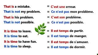 Simple sentences to learn English easily |easy sentences to learn french 