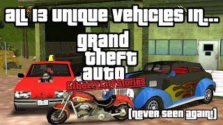 ALL 13 Vehicles That ONLY Appeared in GTA Liberty City Stories!