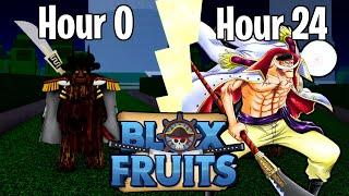 I Became YONKO WHITEBEARD In 24 Hours! | Blox Fruits Roblox