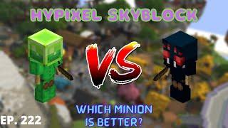 Is The Slime Minion or Tarantula Minion Better? I Hypixel Skyblock (222)