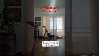 4 stretches for lower back pain #fitness #workout #stretching #backpain #yoga #lebanon