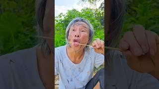Kind Grandpa Eats Candy Skewers and the Funny Ending #shorts#1371