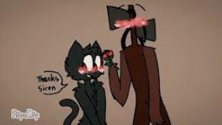 Cartoon cat x Siren head