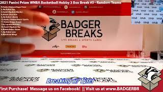 2021 Panini Prizm WNBA Basketball Hobby 3 Box Break #5 - Random Teams