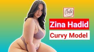 Zina Hadid ...| Beautiful Moroccan Curvy Model | Plus Size Fashion Model | Influencer | Biography