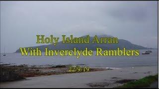 Hiking over the top of Holy Isle Arran with Inverclyde Ramblers 22/9/19