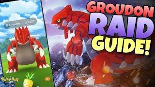 LIVE  SHINY GROUDON RAUD IN POKEMON GO