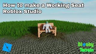 How to make a Working Seat | Roblox Studio