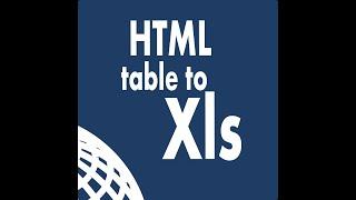 Html table to Xls