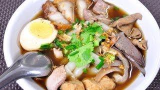 [Thai Food] Thick Crunchy Pork Soup (Guay Jub Nam Kon)