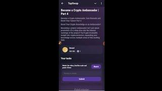 Become a Crypto Ambassador | Part 4 | Tapswap Code