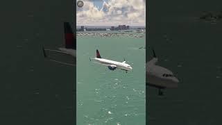 Beautiful Island, Dangerous Mission: Heart-Pounding Moments of Landing! #shorts #airplane 0068