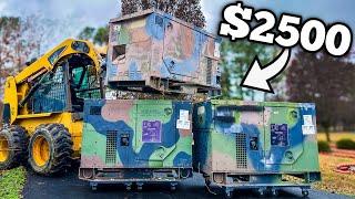 Fixing 3 Military Generators I Bought At a Government Auction