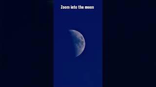 Zoom into the moon Canon RF 100-500 MM #short #shorts #shortsvideo #moon #4kshorts #4k #4kstatus