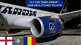 TRIP REPORT | FIRST TIME ON "BABY AIRBUS" A318 | TAROM (ECONOMY CLASS) | FROM LONDON TO BUCHAREST.