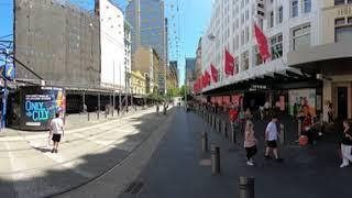 VR 360 video Bourke Street Mall Melbourne taken on GoPro Max